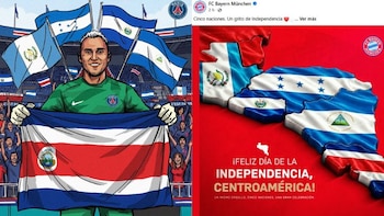 Clubes europeos se sumaron a los 205 años de independencia de Centroamérica