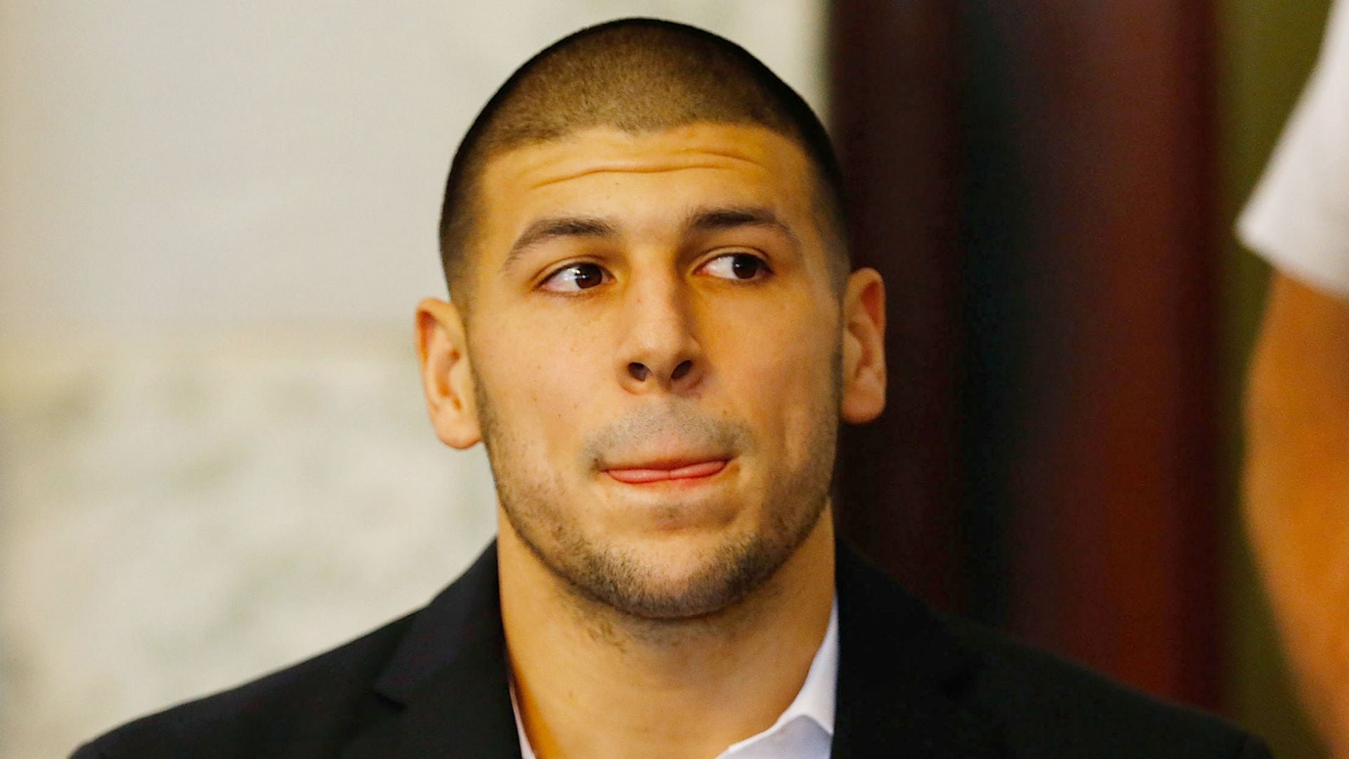 Aaron Hernández brilló en el fútbol colegial y anotó un touchdown en el Super Bowl XLVI en 2012