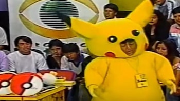 El comediante junto a colegas en “El show de los cómicos ambulantes” durante sus años en TV. Latina