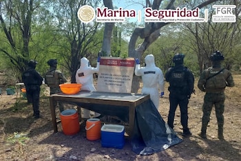 Localizan y deshabilitan un narcolaboratorio en Culiacán: fueron confiscados 100 kilos de metanfetamina. Semar