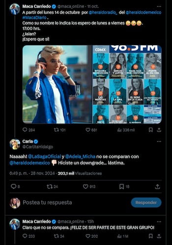 Las periodistas protagonizaron una fuerte