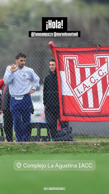 Facundo Campazzo presente en el predio de Instituto (Instagram @facucampazzo)