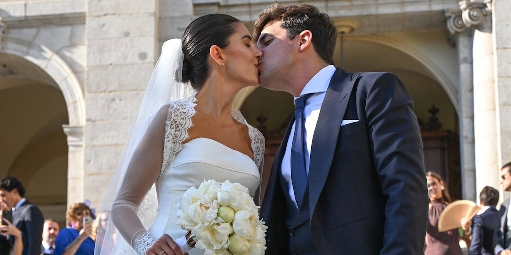 Álvaro González y Carla Vico se dan el 'Sí, quiero' en Madrid - Infobae