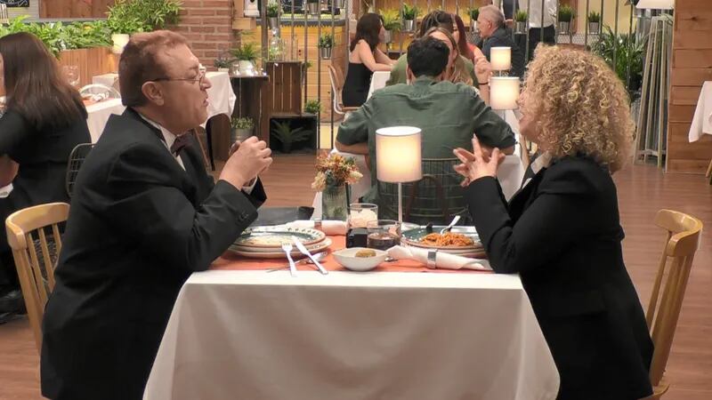 Lourdes y Francisco en su cita de First Dates (