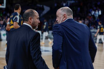 Chus Mateo y Pablo Laso