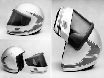 Casco de moto. Imagen de
