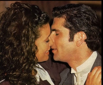 Angie Cépeda y Christian Meier en la novela 'Luz María'.