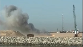 Un drone iraní cayó el miércoles sobre el puerto de Faw en Irak