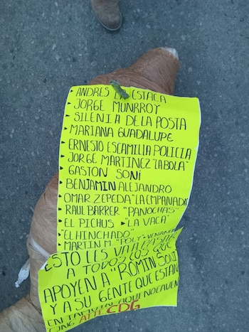 Las amenazas tenían que ver