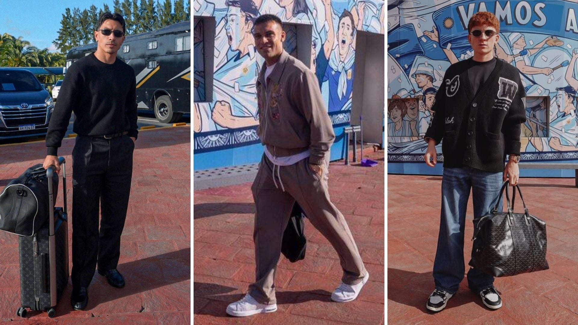 Los convocados priorizaron prendas deportivas, siluetas holgadas, accesorios de lujo y calzado urbano antes de la despedida de Lionel Messi