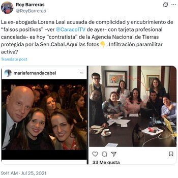 El entonces cenador había revelado