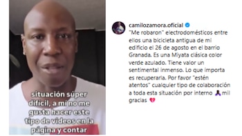 El bailarín afirmó que los intrusos ingresaron al edificio a través de una estructura vecina que quedó afectada por el sismo - crédito camilozamora.oficial/Instagram