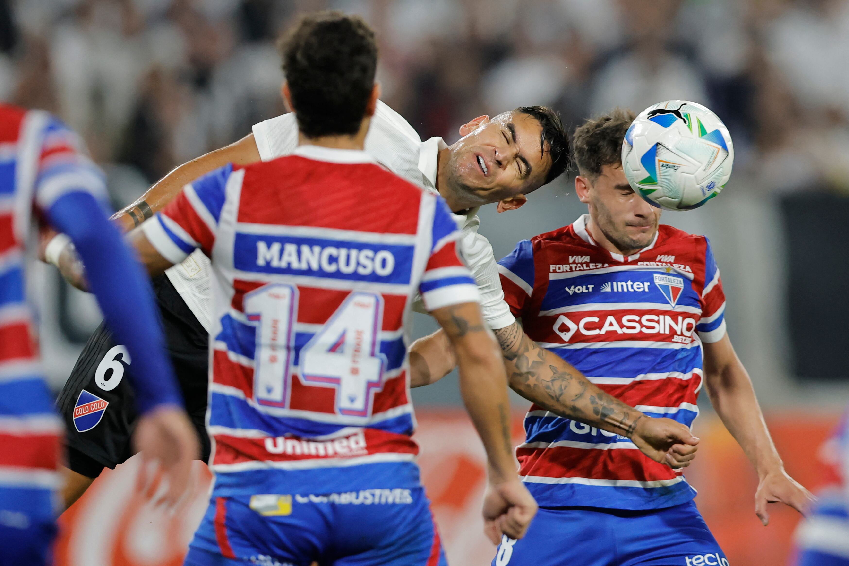 Fortaleza viene de medirse con Colo Colo en Chile - crédito Javier Torres/ AFP