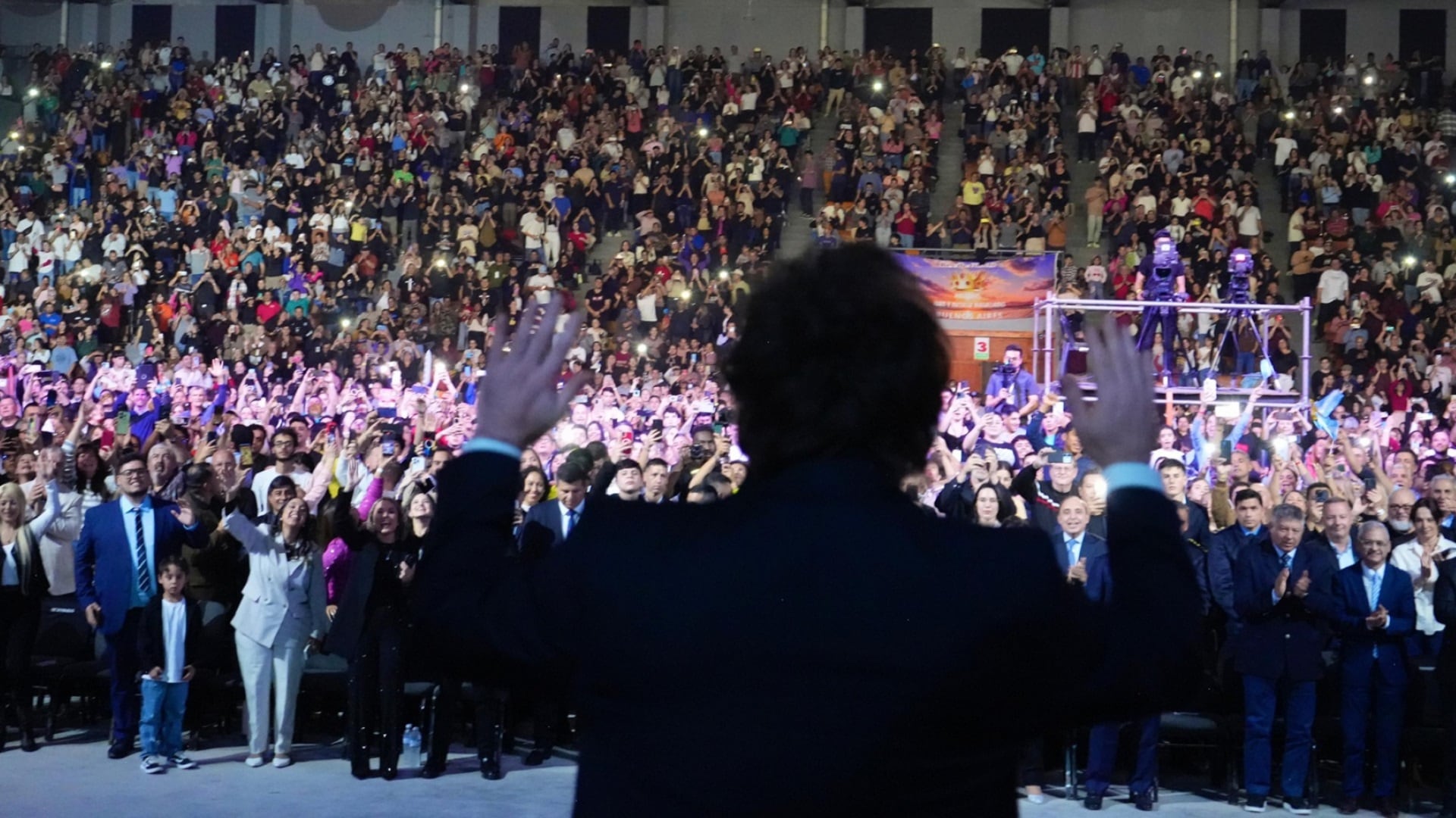 Javier Milei en la inauguración de la Iglesia Portal del Cielo, en Chaco