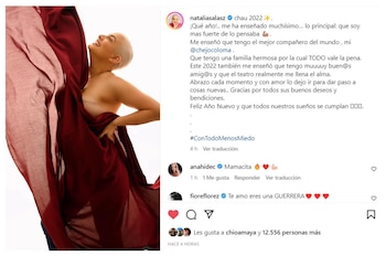 Natalia Salas le dijo adiós al 2022.