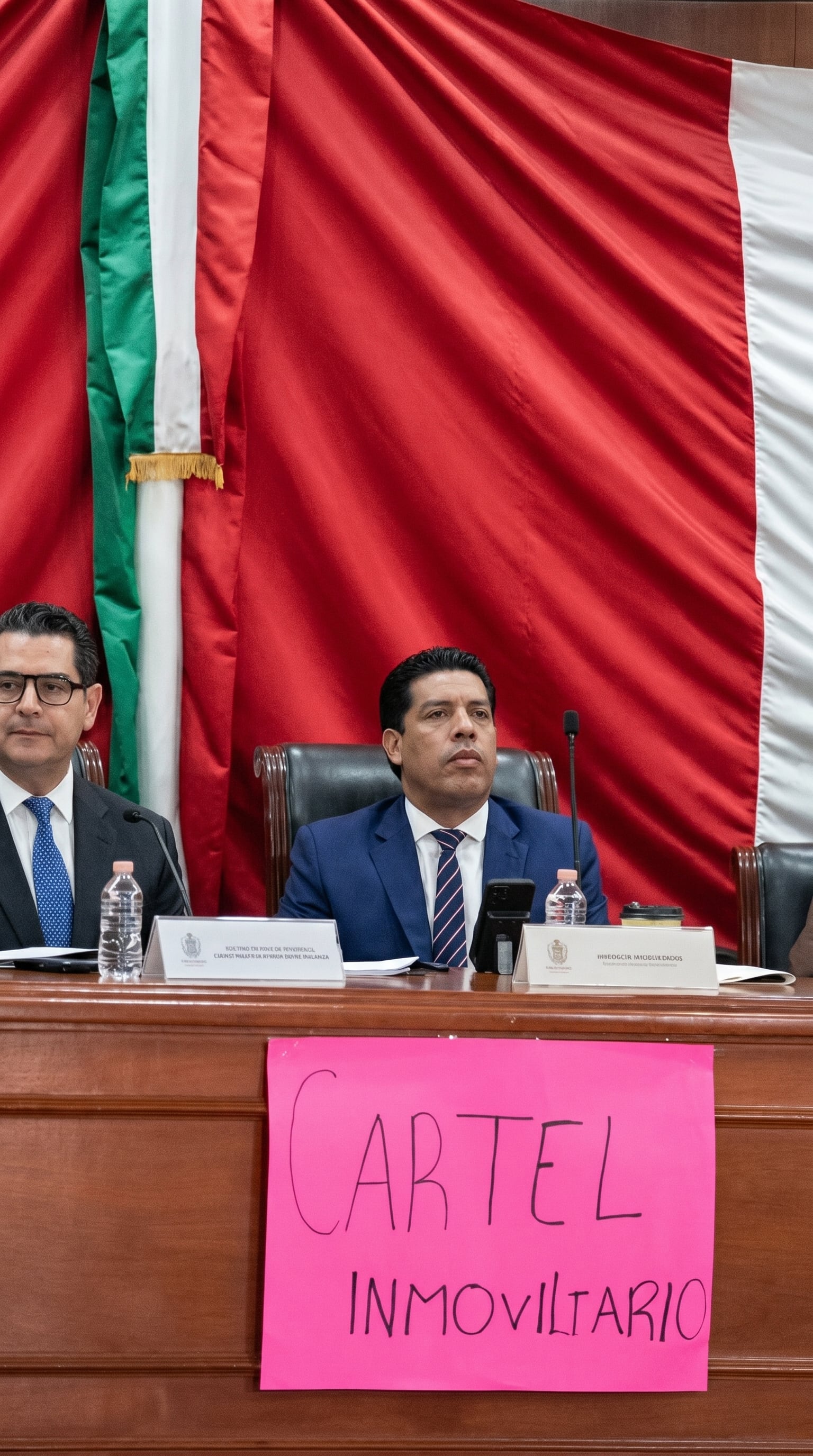 La cartulina exhibida en Cabildo terminó generando críticas por un error ortográfico.