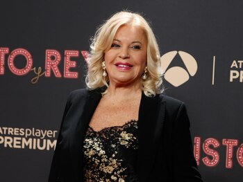 Bárbara Rey durante el estreno de la serie 'Cristo y Rey' que está basada en la pareja que formaron Ángel Cristo y Bárbara Rey en los años ochenta (Europa Press)