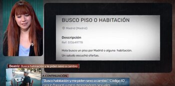 Bea en el programa 'Código