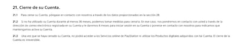 Sony podrá eliminar cuentas de PlayStation si se mantienen inactivas por 36 meses.