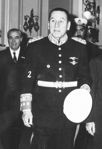 El general Perón, el día de su asunción en el tercer gobierno
