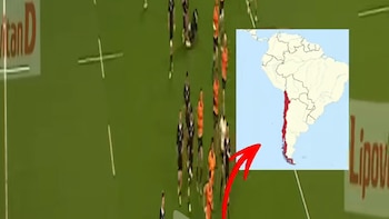El llamativo video de los All Blacks contra Chile por la superficie de su territorio