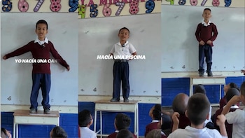Las respuestas de los pequeños, desde eliminar tareas hasta pedir clases de cinco minutos, reflejan el deseo de mayor disfrute y participación en la escuela - crédito historiasquesuman.med / Instagram