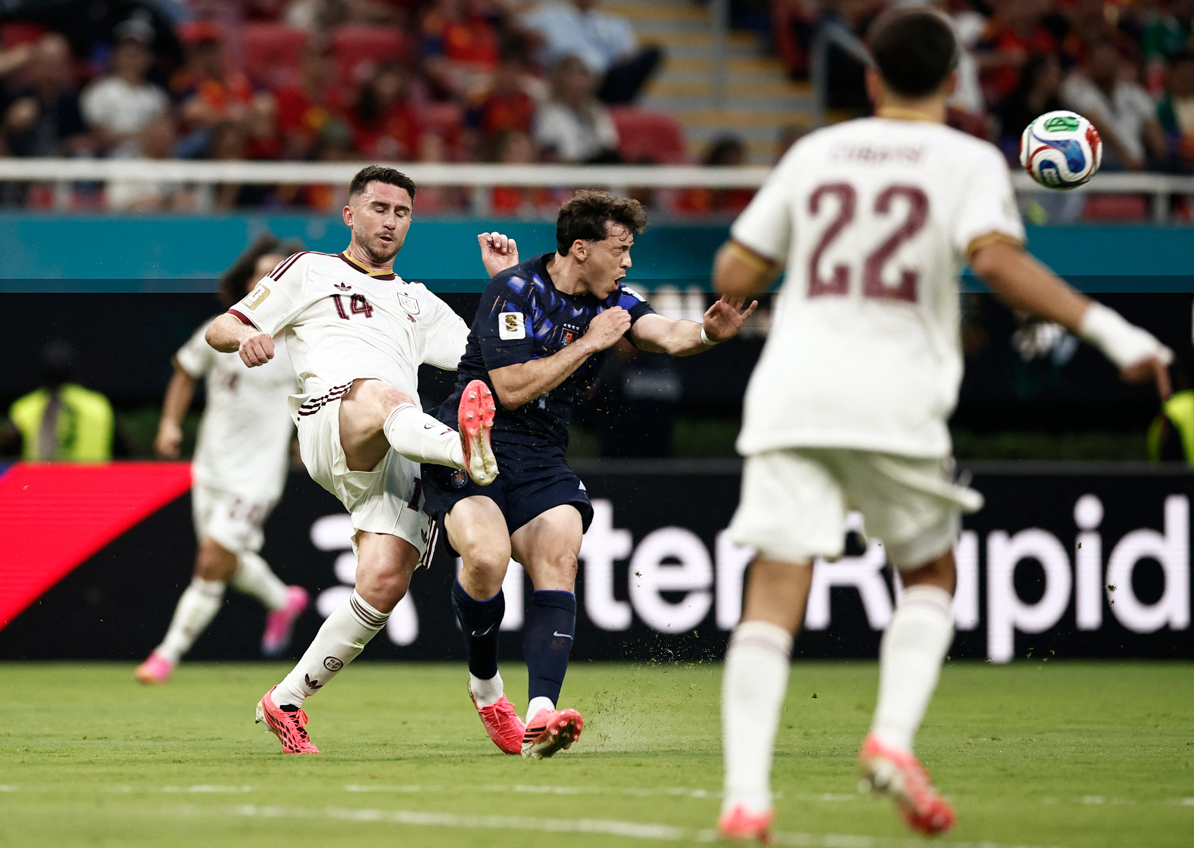 España derrotó a Uruguay por 3-1-crédito Ulises Ruíz/AFP