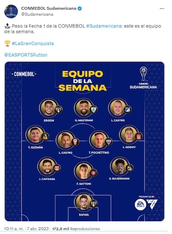 Dos colombianos en el once