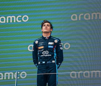 Franco Colapinto en el podio