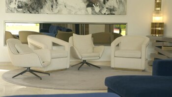 Lujoso living que apareció en