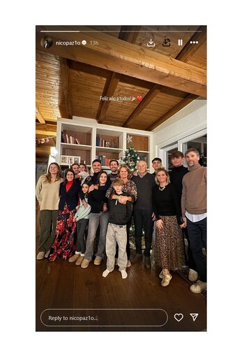 Festejo familiar para Nico Paz