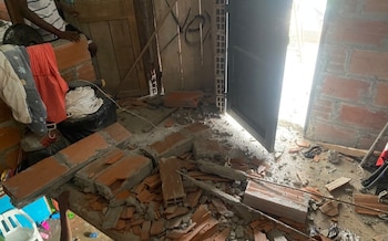 El terremoto en Colombia dejó más de 14.000 familias afectadas y la misma cantidad de hogares destruidos, sobre todo en Chocó y Valle del Cauca - crédito @OlfyLuna/X
