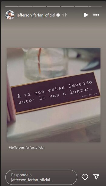 Jefferson Farfán comparte reflexión luego