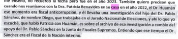 Patricia Benavides intentó negociar archivamiento
