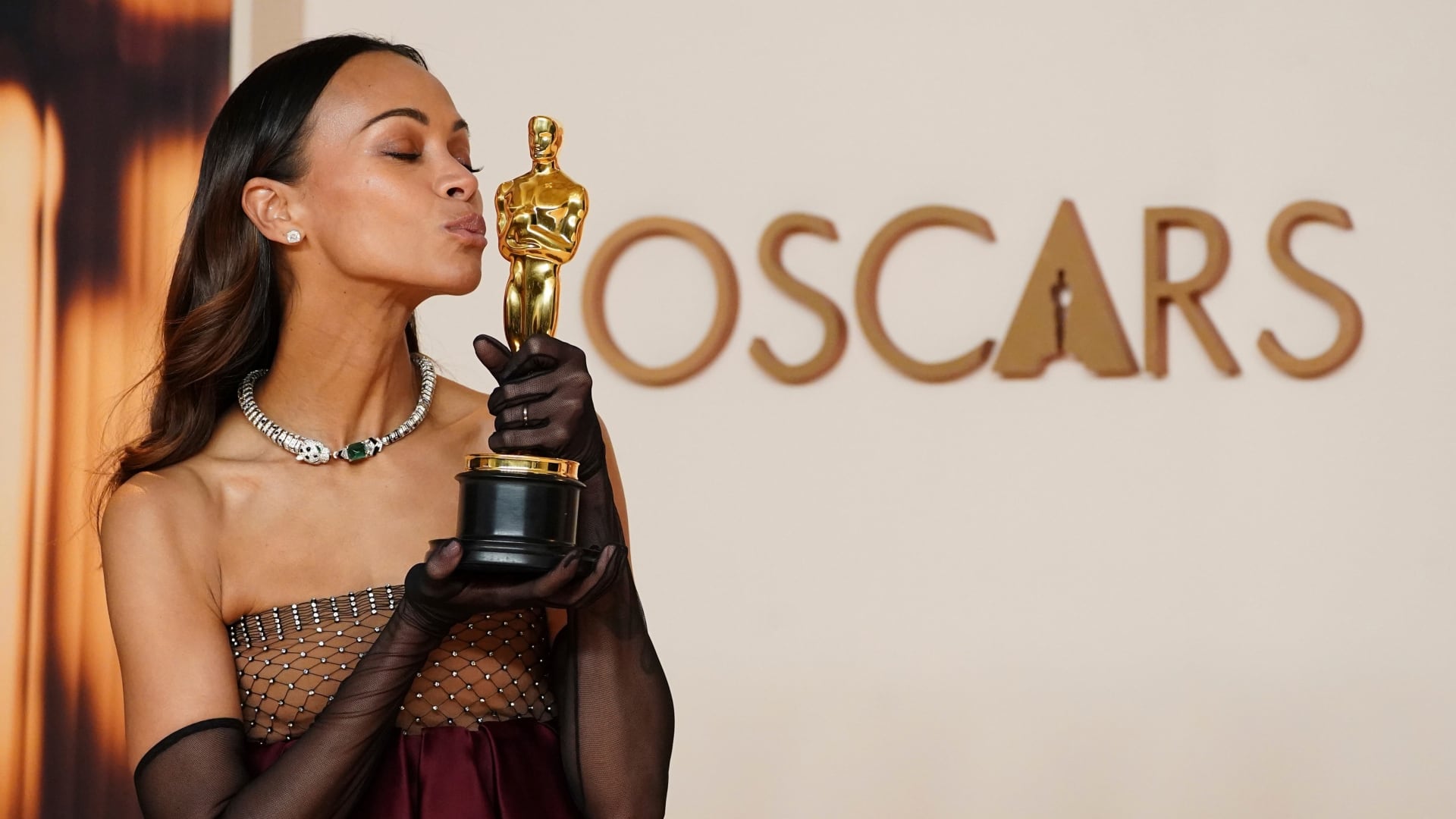 Zoe Saldaña confesó el destino que le dio a su Premio Oscar. (Foto Jordan Strauss/Invision/AP)