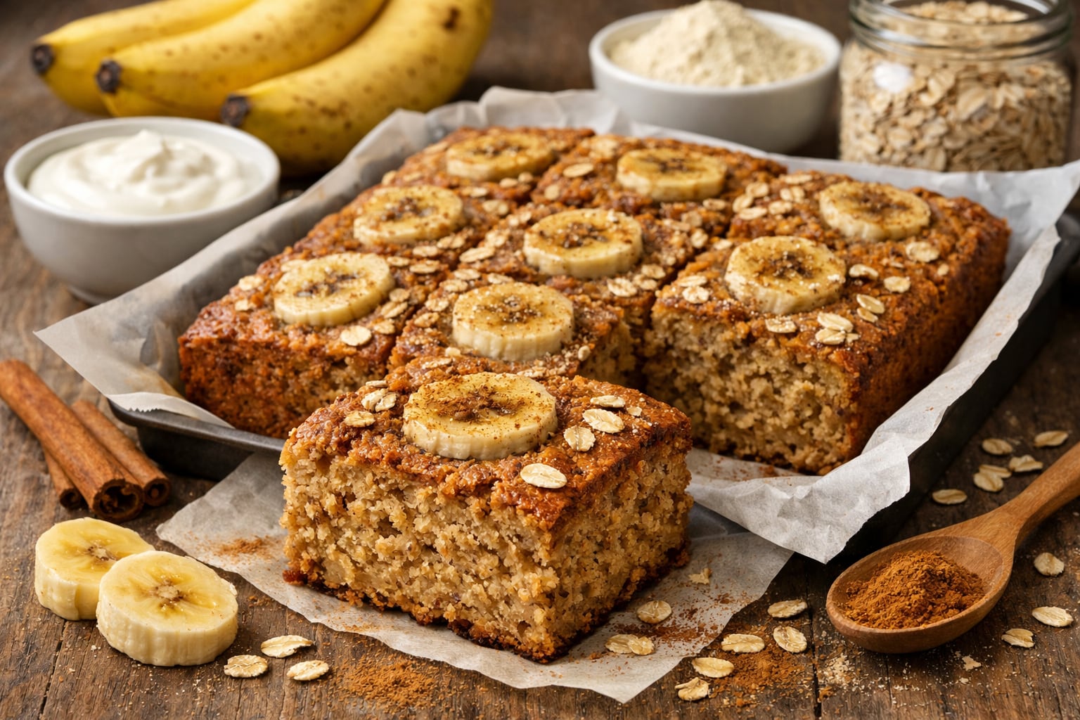 Bizcocho de avena y plátano: la opción perfecta para un desayuno o merienda saludable. (Imagen Ilustrativa Infobae)