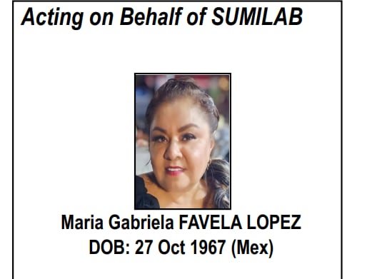 María Gabriela Favela López. (OFAC)