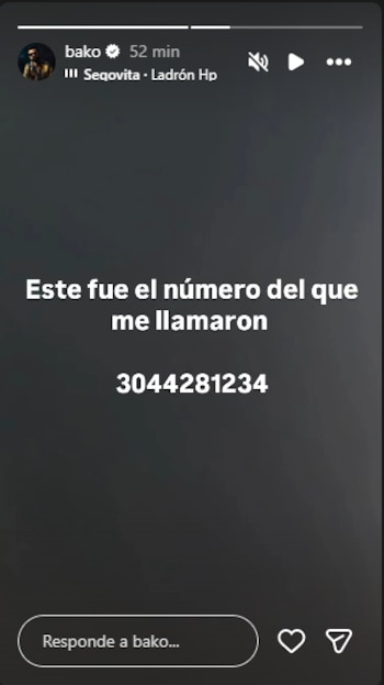 El cantante incluso compartió el