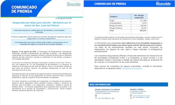 Fasecolda recomendó no hacer reparaciones definitivas ni desechar elementos dañados antes de recibir instrucciones de la aseguradora, salvo por seguridad o por orden de las autoridades - crédito @FasecoldaOficia/X