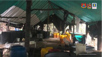 Laboratorio de cocaína en Catatumbo