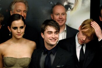Rupert Grint, Daniel Radcliffe y