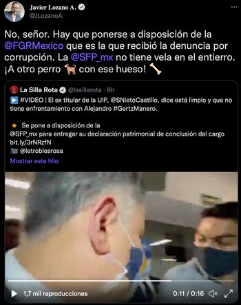 Javier Lozano estalló contra declaraciones