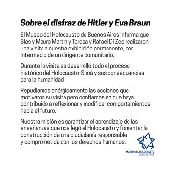 El comunicado del Museo del