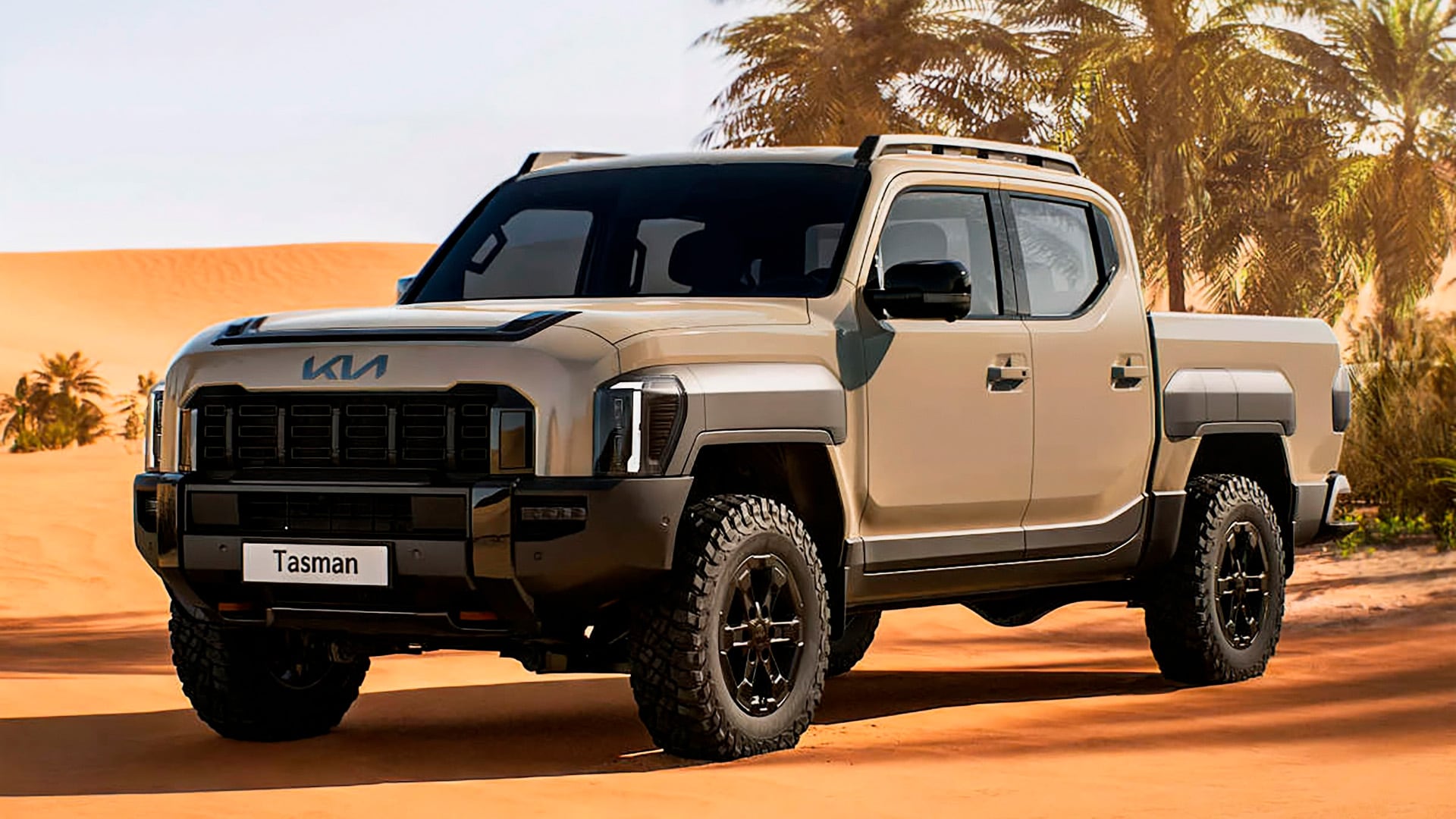 Kia mostró en la costa la pick-up mediana Tasman. Se lanzará durante el año con una dualidad de motorizaciones