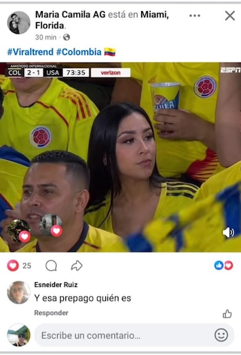 Las joven mostró los comentarios que recibe por parte del sujeto en sus redes sociales - crédito María Camila AG / Facebook