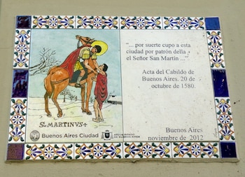 Mosaico en la calle San