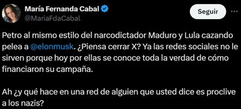 La congresista no dudó en