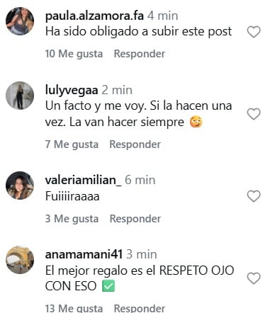 Los comentarios en la publicación incluyeron cuestionamientos hacia Said Palao por acciones en el pasado.