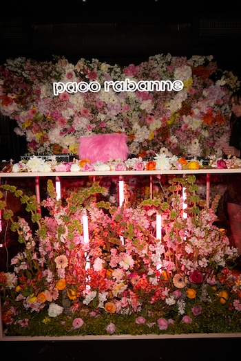 La ambientación floral se inspiró