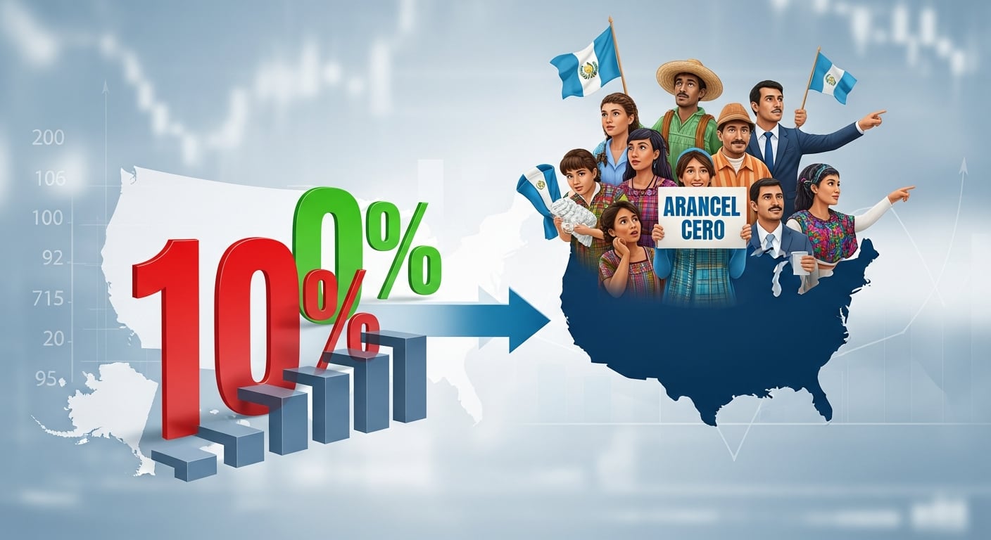 Exportadores guatemaltecos piden a Estados Unidos restablecer el arancel cero para productos gravados con 10%